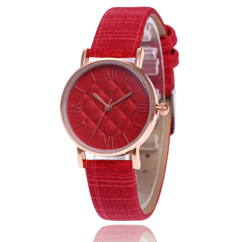 Casual Women's Quartz Watch with Roman Numerals