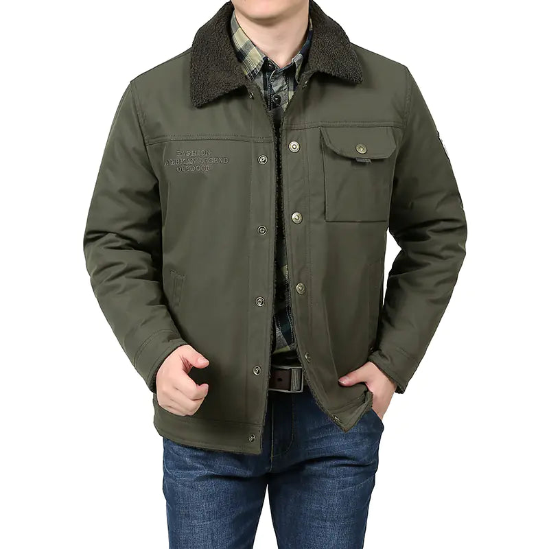 2024 Men's Cotton Padded Winter Parka Jacket