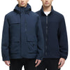 YGREYG Mens 3 in 1 Winter Coats Ski Jacket Winter Warm Snow Puffer Waterproof Outerwear Snowboarding Jackets Navy Blue M