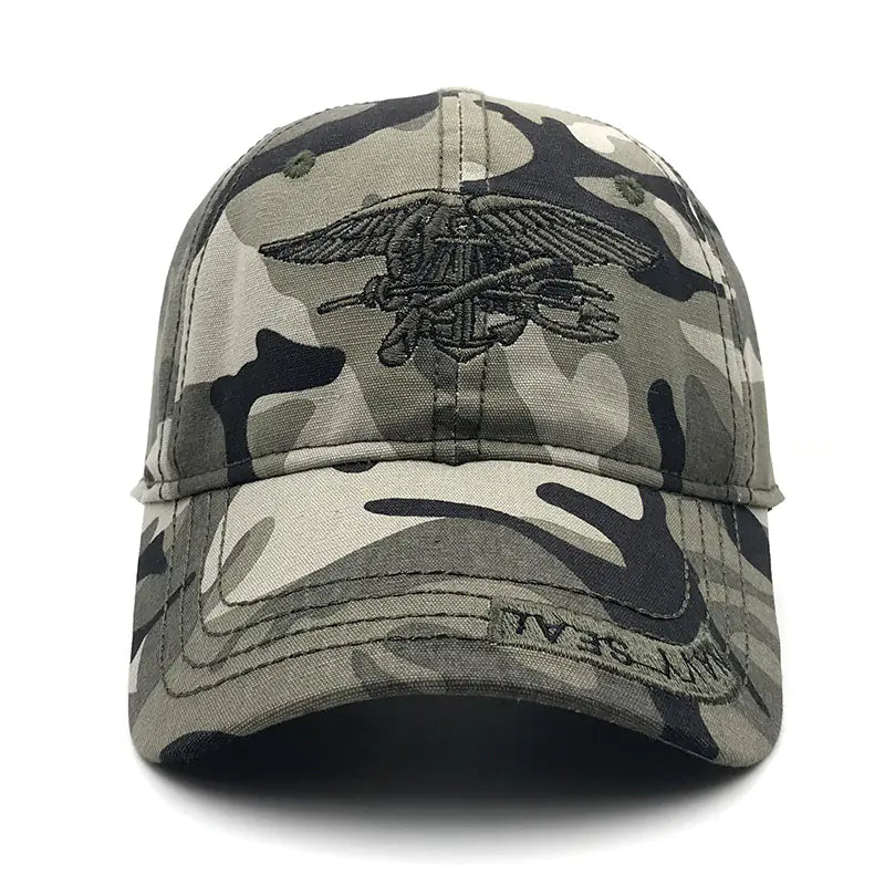 Camo Baseball Cap - Tactical Sun Hat for Outdoor Use