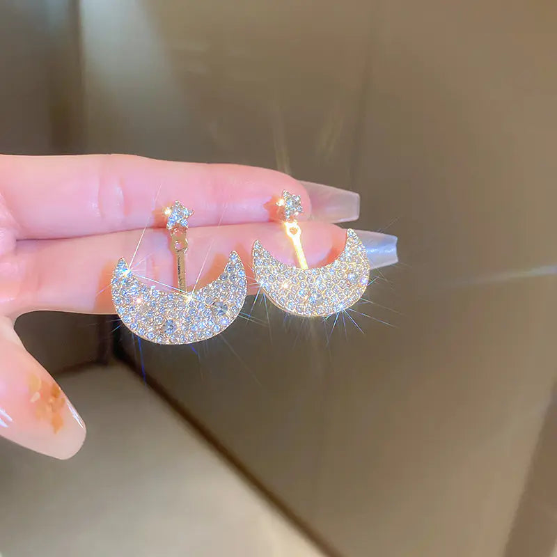 Silver Needle French Baroque Pearl Flower Tassel Earrings