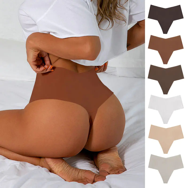 High-Waist Cotton G-String Panties for Women (Plus Size)
