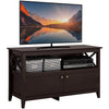 Yaheetech Wooden TV Stand for TVs Up to 48 inch Media Entertainment Center Table TV Cabinet Table with Storage Open Shelf & 2 Doors for Living Room Espresso