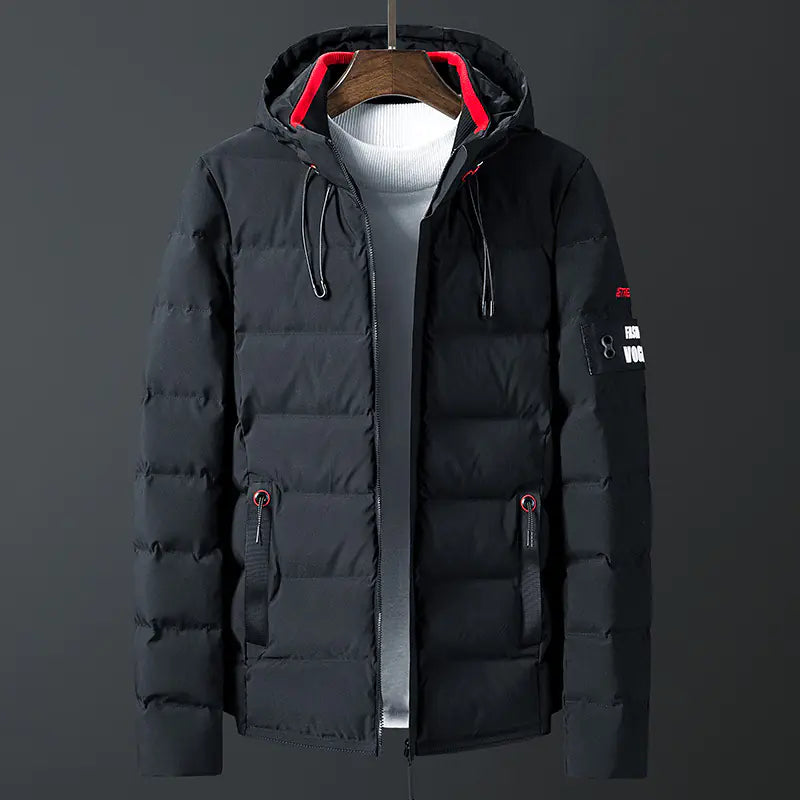 Men's Hooded Winter Jacket - Thick Warm Parka 6XL-7XL
