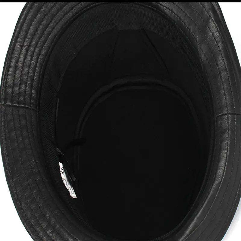 Genuine Leather Outdoor Hat for Men and Seniors