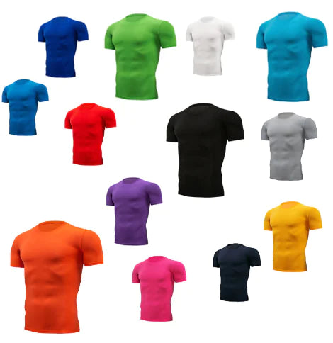 Solid Color Slim Fit Crew Neck T-Shirt