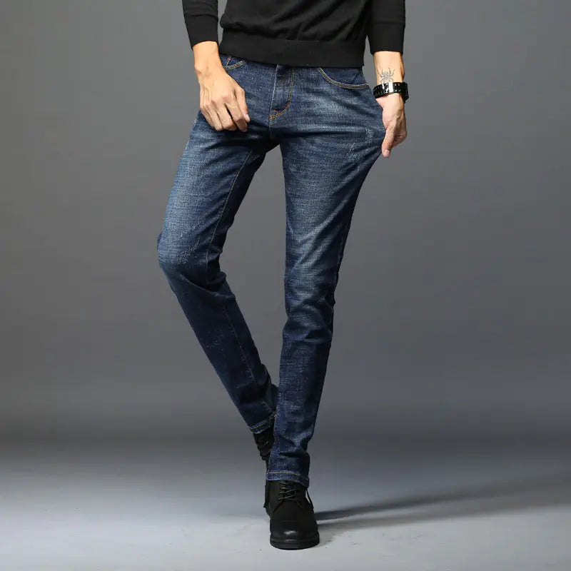 Spring Slim Fit Korean Men's Stretch Casual Jeans