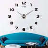 Creative Large DIY Acrylic Mirror Wall Clock (Nordic Style)