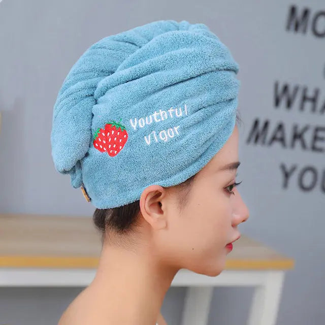 Magic Microfiber Shower Cap for Quick Drying Hair