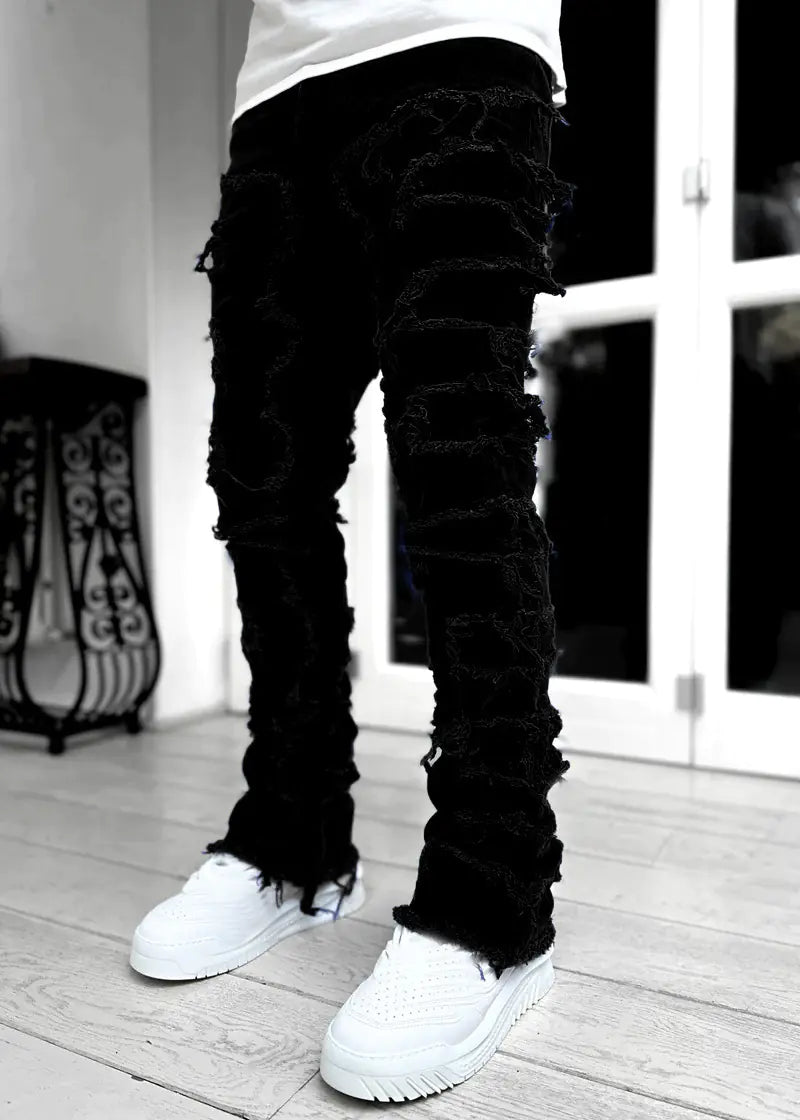 Trendy Men's Stretchy Straight Leg Denim Jeans
