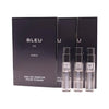 Set 3 Cologne Luxury Travel Size for Men Sample Spray Vial 0.05oz/1.5ml each. Bleu EDP Pour Homme Set of 3