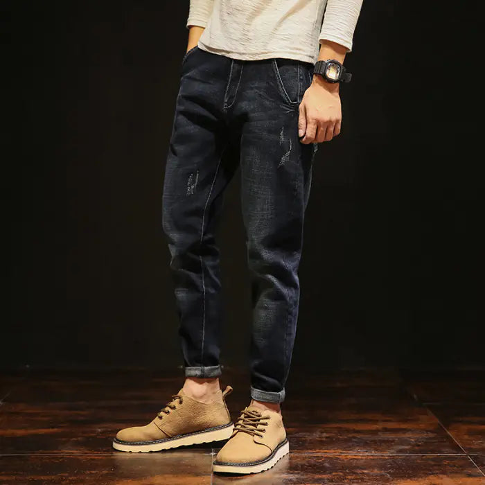 2020 Korean Style Men's Slim Fit Spring Jeans