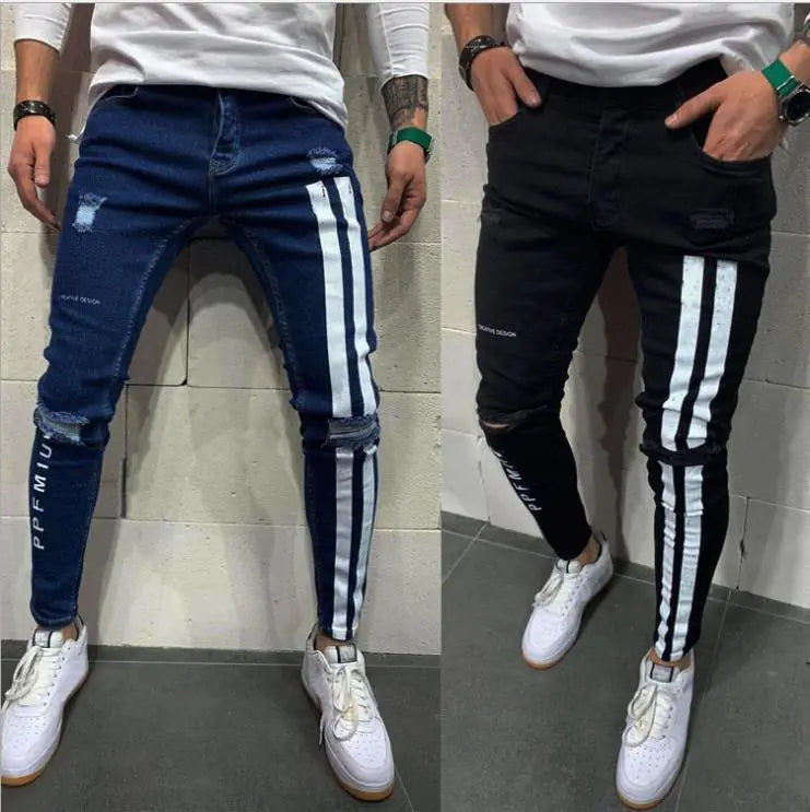 Men's Stretch Slim Fit Ripped Denim Jeans (Amazon)