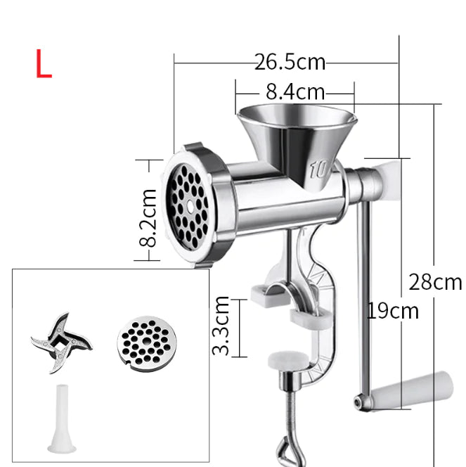 Manual Sausage Stuffer and Meat Grinder Machine 12#