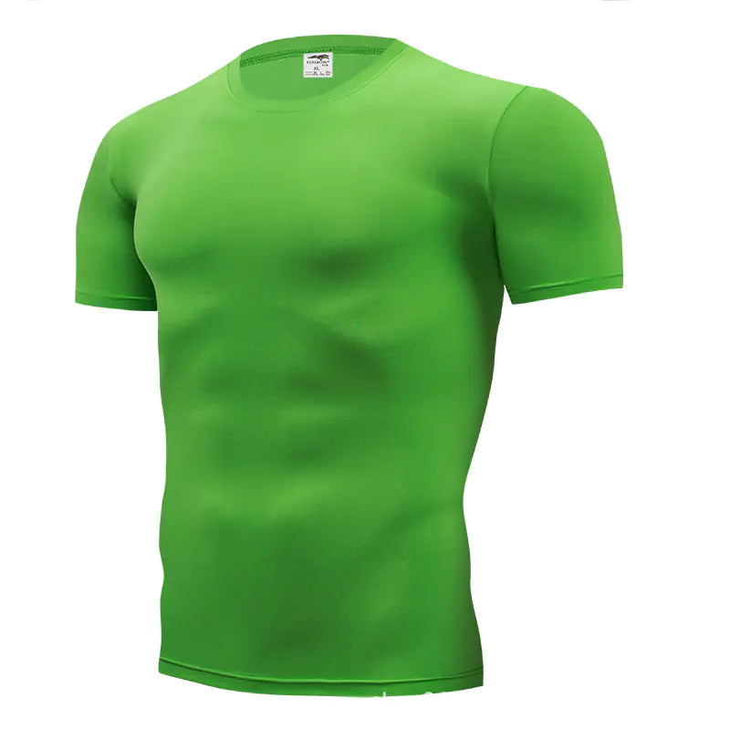 Solid Color Slim Fit Crew Neck T-Shirt