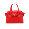 Michael Kors Carmen Medium Bright Red Vegan Leather Satchel