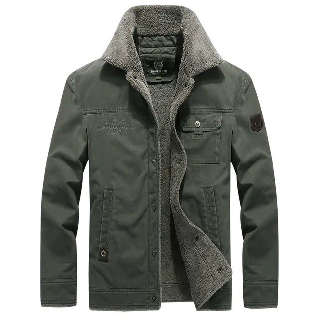 2024 Men's Cotton Padded Winter Parka Jacket