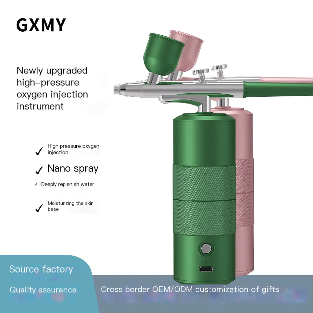 Handheld High-Pressure Oxygen Spray Facial Device