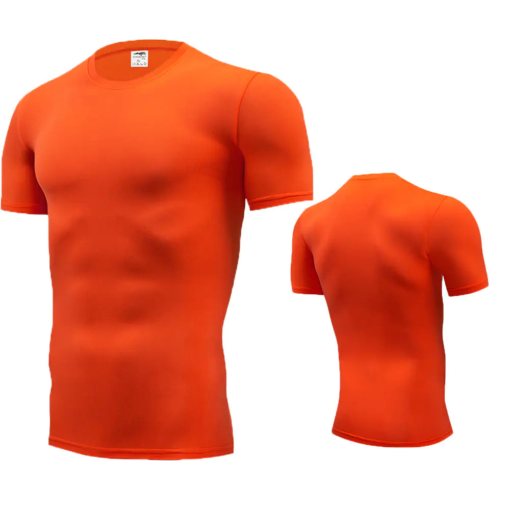 Solid Color Slim Fit Crew Neck T-Shirt