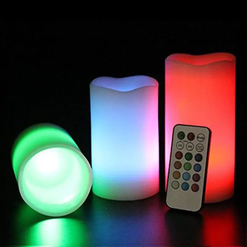 Remote Control Color Changing Plastic Candles