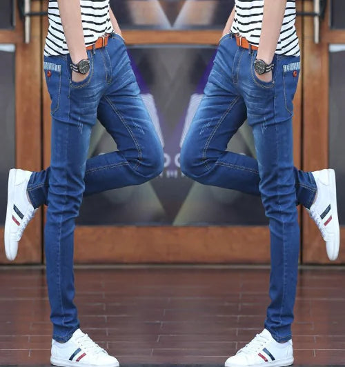 Trendy Men's Stretch Slim Fit Korean Style Jeans