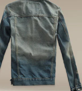 Men's Slim Fit Denim Jacket - Winter Korean Style