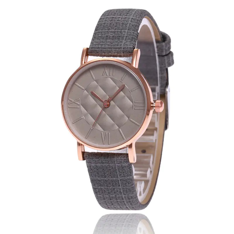 Casual Women's Quartz Watch with Roman Numerals