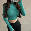 Turtleneck Long Sleeve T-shirts for Women
