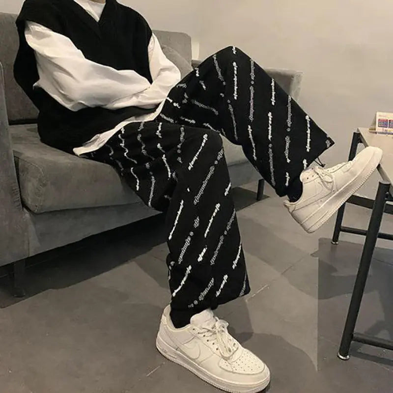 Tide Brand Men’s Floral Print Casual Loose Pants