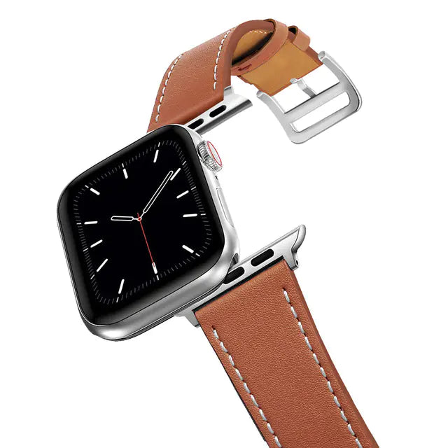 Apple Watch 9 Hermes Leather Band for iWatch 8