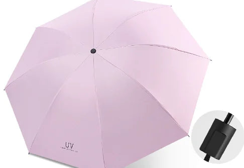 Creative Folding Umbrella - Black Rubber Sunshade