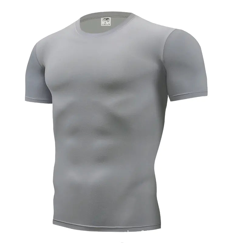 Solid Color Slim Fit Crew Neck T-Shirt