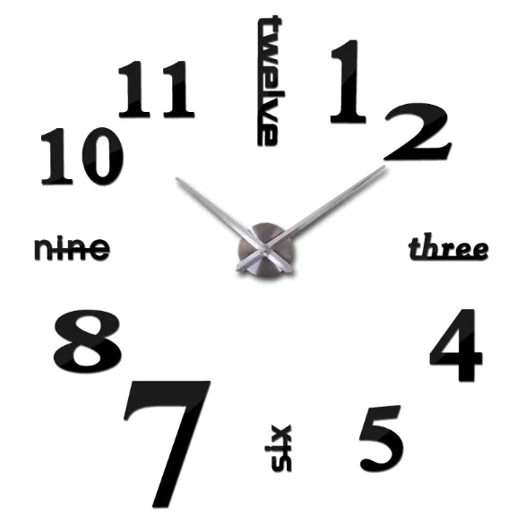 Creative Acrylic Mirror Wall Clock