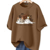 Kawaii Cat Graphic Oversized Cotton T-Shirt for Summer