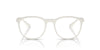 Emporio Armani Mens EA3229 Round Prescription Eyewear Frames Matte White/Demo Lens 53 mm