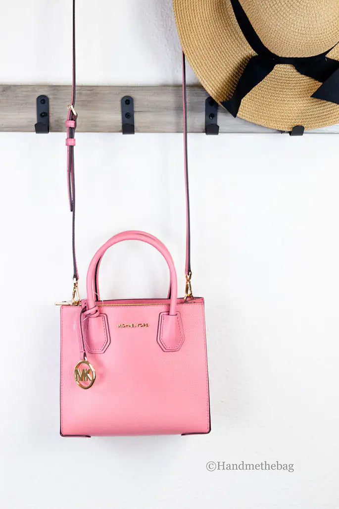 Michael Kors Mercer Leather Messenger Crossbody Bag