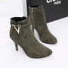 2018 Women's Pointed Toe High Heel Ankle Boots