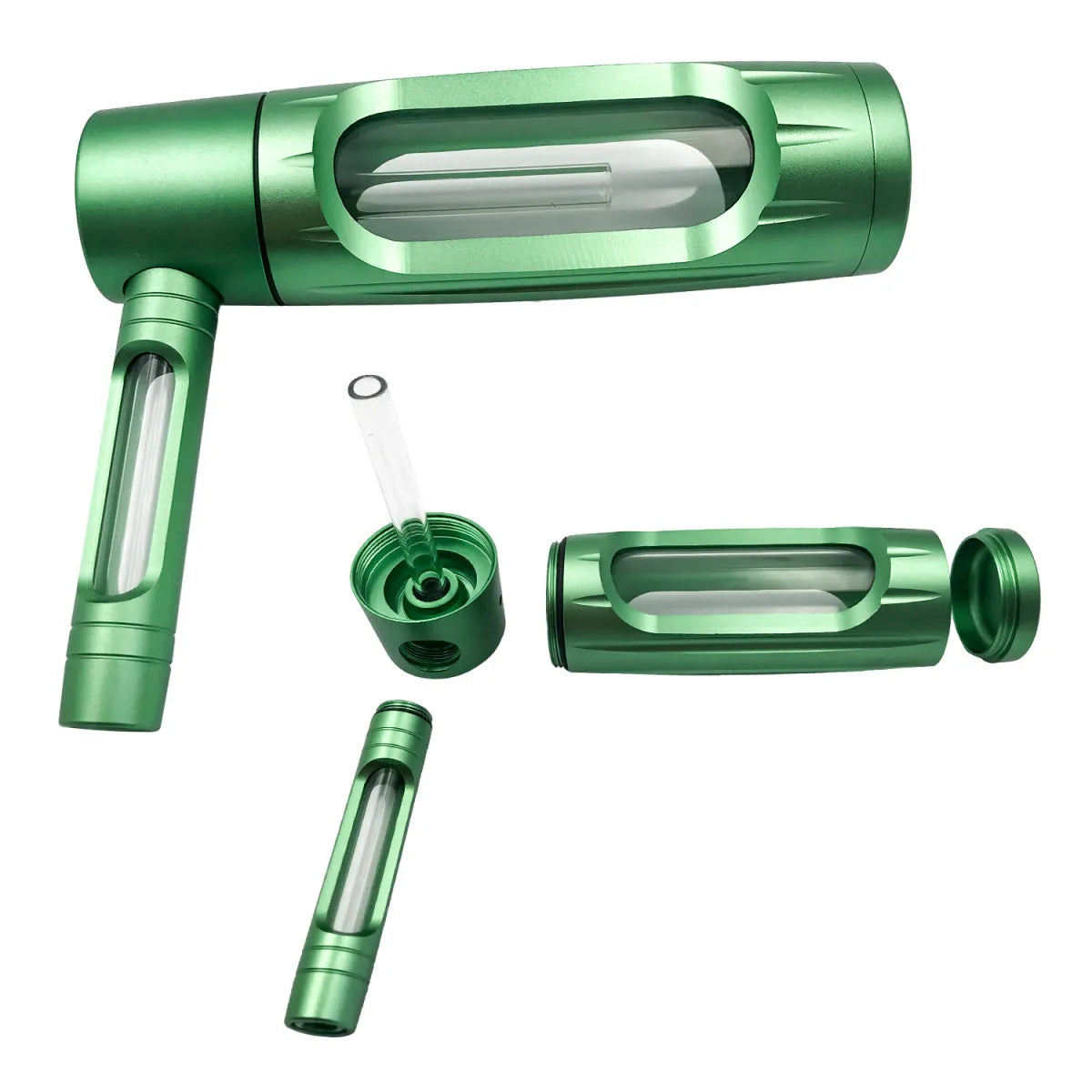 150mm Portable Aluminum Alloy Glass Pipe