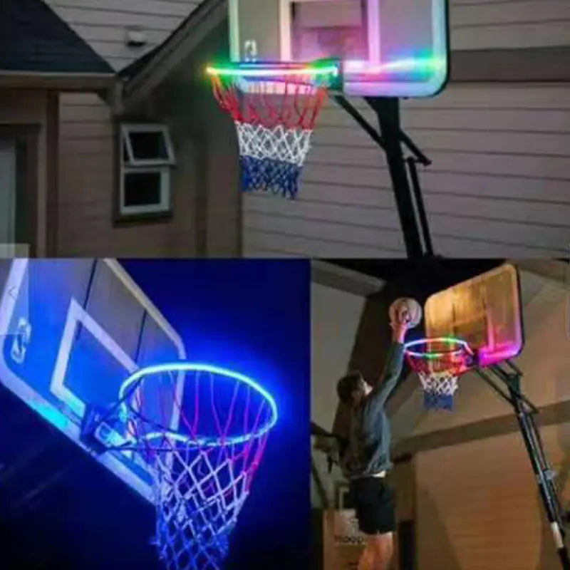 LED Solar Color Changing Basketball Hoop Light
