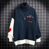 Thick Japanese Couple Knit Sweater Jacket