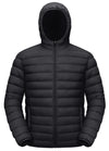 TACVASEN Mens Water-Repellent Jacket Lightweight Jacket Packable Jacket Puffer Jacket Hooded Down Jacket Windbreaker Jacket Quilted Jacket