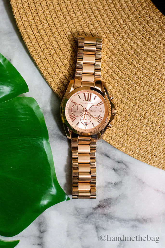 Michael Kors Bradshaw Rose Gold Toned Watch