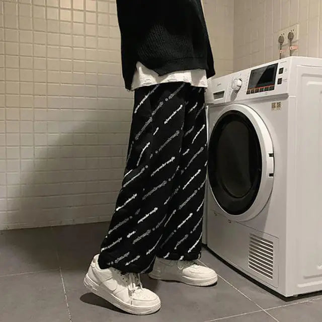 Tide Brand Men’s Floral Print Casual Loose Pants