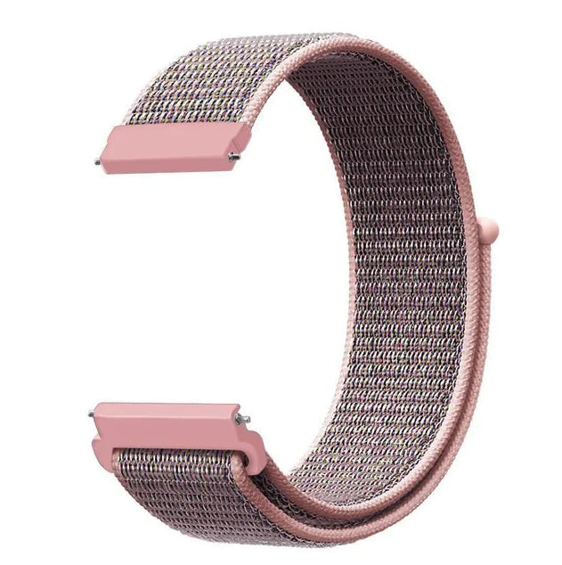 20mm 22mm Woven Nylon Sport Loop Watch Band Strap Quick Release Spring Pins USA