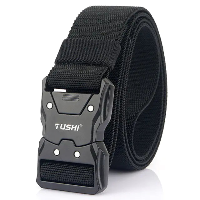 Unisex Tactical Belt with Quick Release Alloy Buckle