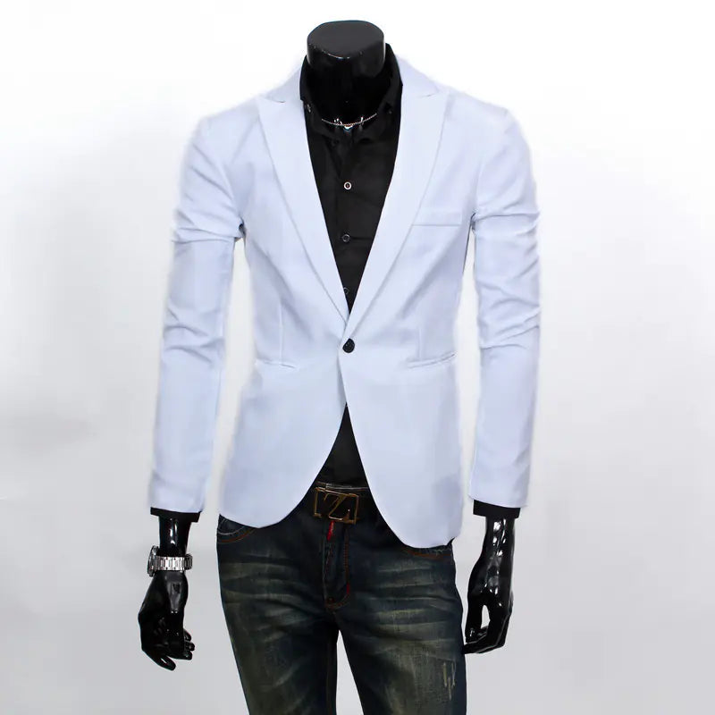 Men's Korean Slim Fit Blazer Casual Jacket