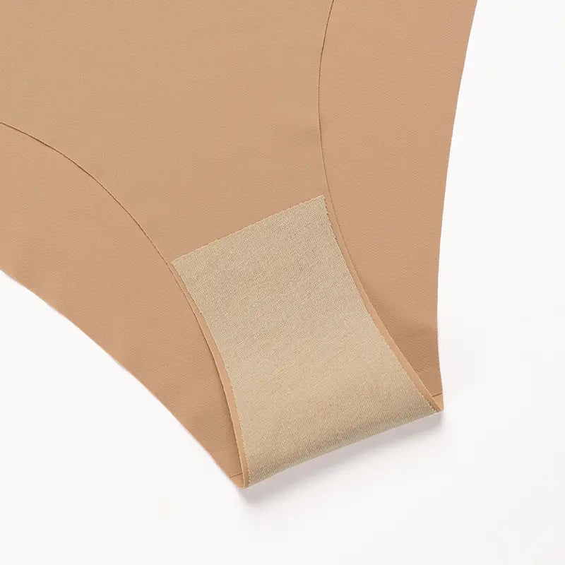 Plus Size Seamless Ice Silk Women's V-Waist Briefs