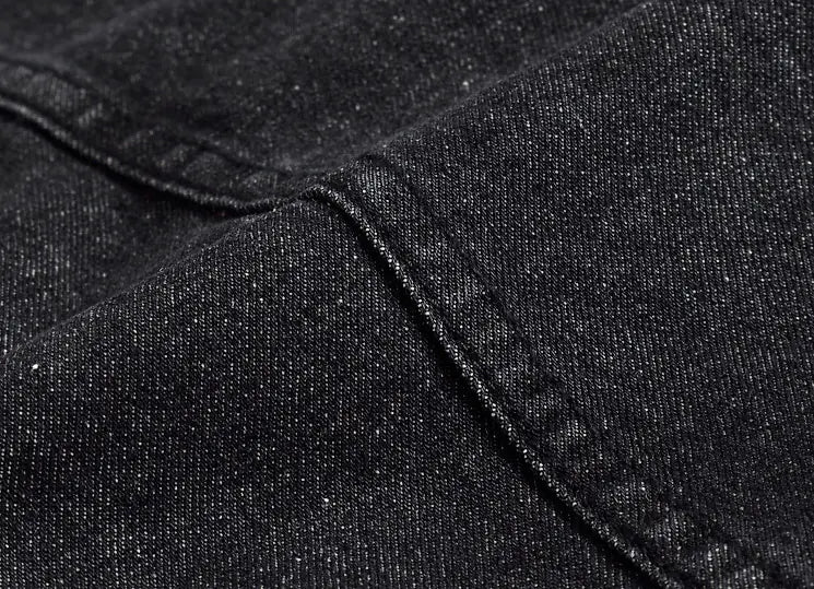 Men's Korean Style Black Slim Fit Denim Jacket