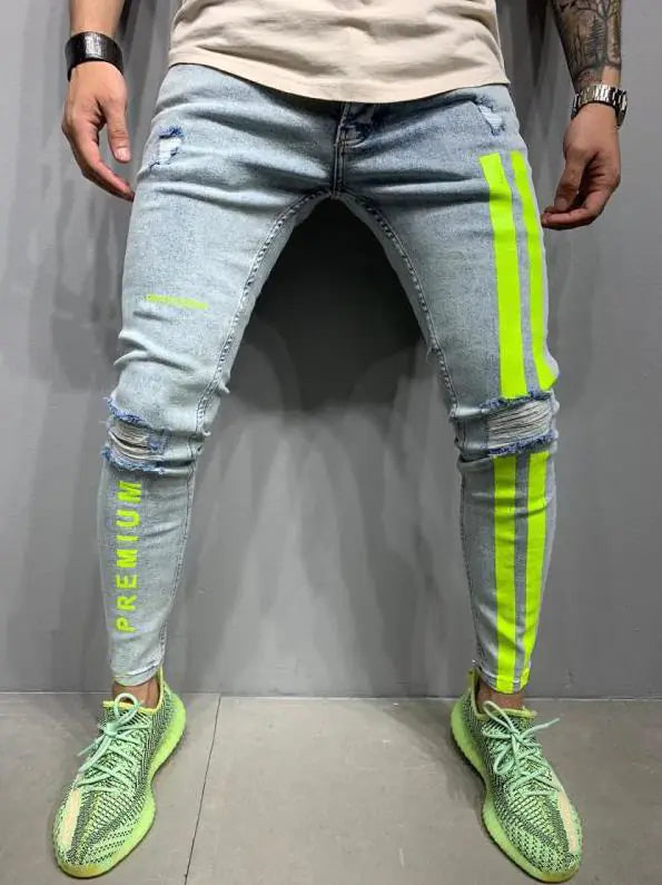 Men's Stretch Slim Fit Ripped Denim Jeans (Amazon)