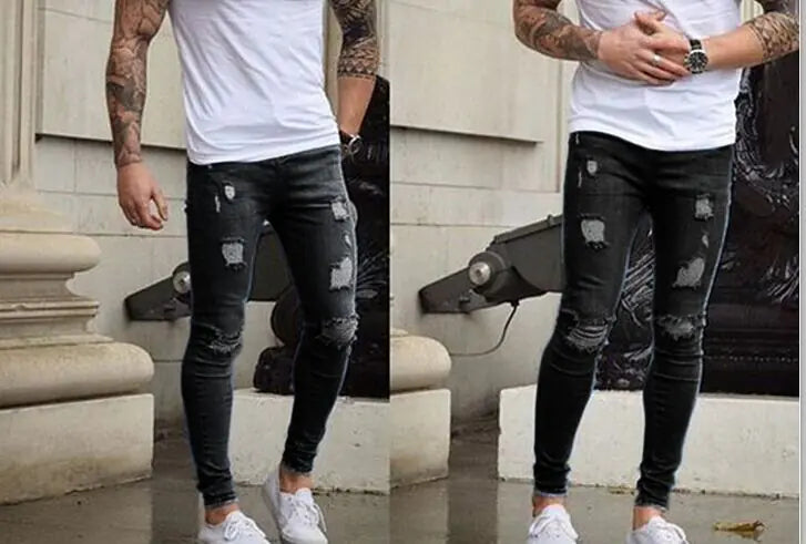 Slim Fit Distressed Denim Jeans for Women